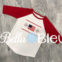 Faux Smocking Embroidery Design, Smocking Design, Faux Smocking Design, American Flag Fireworks faux smocking design, 4th of July