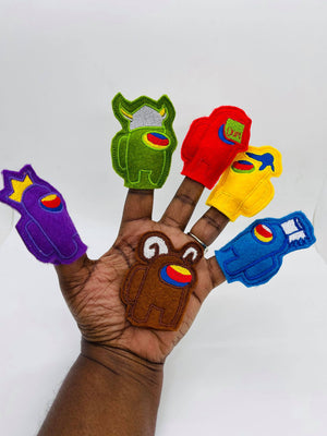 Space Men Finger Puppets ITH