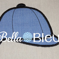 English Riding Helmet Hat Machine Applique Design
