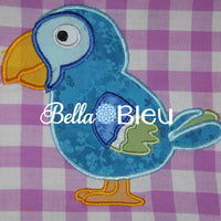 Parrot Bird Machine applique embroidery design