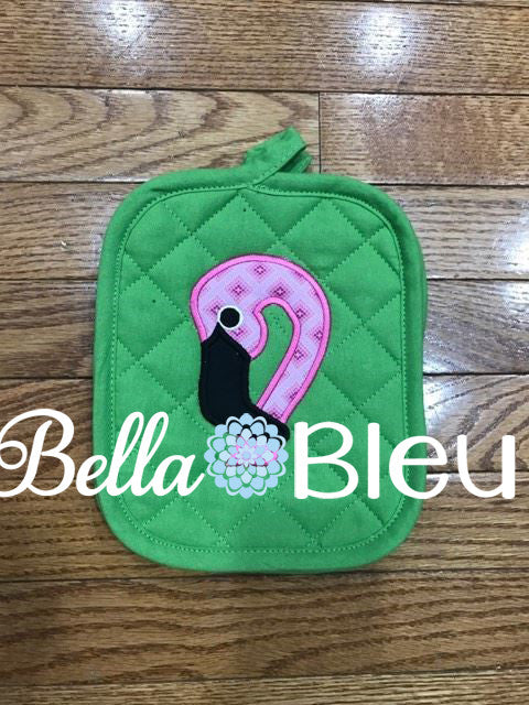 Flamingo Bird Applique Head Machine Embroidery Design