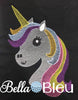 Beautiful Magical Unicorn Head Sketchy machine embroidery design