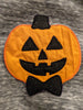 Pumpkin with bow tie Applique