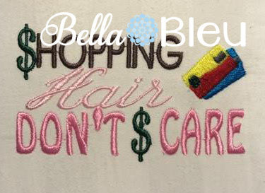Shopping Hair don't care baseball hat cap machine embroidery design