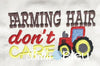 Farming Hat don't care with tractor baseball hat cap machine embroidery design