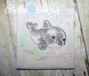 Killer Whale Nautical Sea Colorwork Redwork Machine Embroidery Design