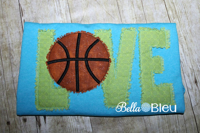 Raggy Love Basketball Machine Embroidery design