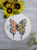 Butterfly Sunflower Scribble
