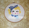 Baby Rosie the Riveter Machine Applique Embroidery Design