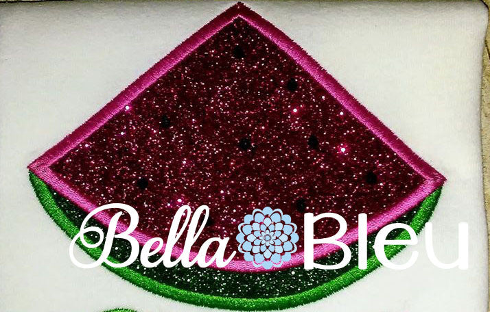 Farm Fresh Watermelon Slice Machine Embroidery Design