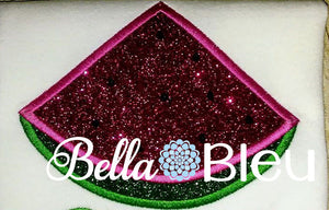 Farm Fresh Watermelon Slice Machine Embroidery Design
