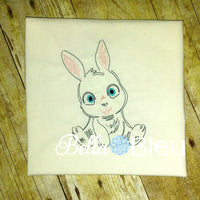 Baby Bunny Boy Colorwork Machine Embroidery Design Farm Animals