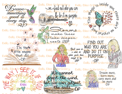 Dolly Quotes  Bundle Sublimation download