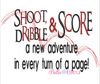 Basketball Shoot Dribble and Score Reading Pillow Saying