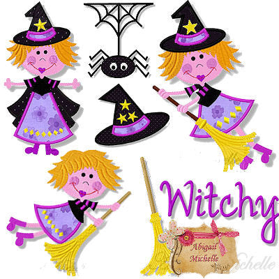 Halloween BeWitched Witch Set - Machine Embroidery