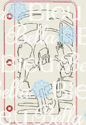 ITH Football 1 Coloring Page Pages Machine in the hoop embroidery design