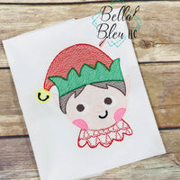 Sketchy Christmas Elf embroidery design