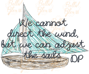 Sails Inspired Dolly Parton Quote Scribble Saying
