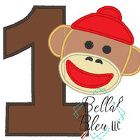 #1 Number One Birthday Sock Monkey