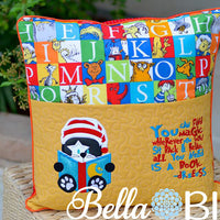 Reading Pillow Quote  Reading is Magic Dr Suess Quote words Saying for Reading pillows