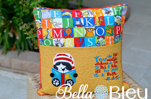 Reading Pillow Quote  Reading is Magic Dr Suess Quote words Saying for Reading pillows