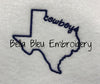 State of Texas with Signature Cowboys baseball hat cap machine embroidery design