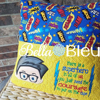 Super Hero Saying Reading Pillow Quote words Saying for Reading pillows