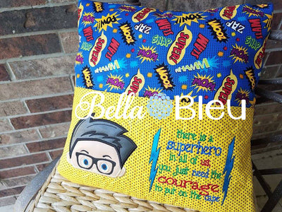 Super Hero Saying Reading Pillow Quote words Saying for Reading pillows