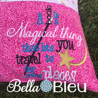 Magical Place Saying Reading Pillow Quote words Saying for Reading pillows