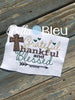 Grateful Thankful and Blessed with Applique Cross Machine Embroidery design