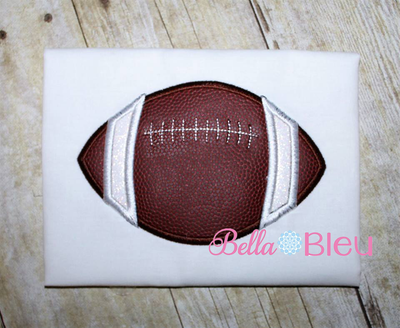 Football with laces Machine Embroidery Applique Design