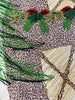Red Christmas Barn with Christmas Tree & Swag Scribble