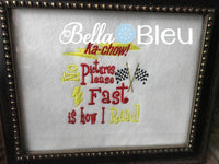 Reading Pillow Quote Lightning Fast Read Racing Checkered Flags Quote words Saying for Reading pillows