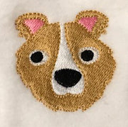 Mini Collie Dog Sports Mascot machine embroidery design