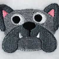 Mini Bulldog Mascot machine embroidery design