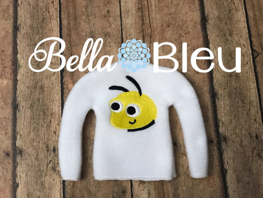 Hornet Mascot Fan Elf Sweater Shirt Machine embroidery in the hoop design