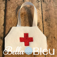 In The hoop Elf Dr Doctor Bag Medicine Bag Medical Bag machine embroidery design