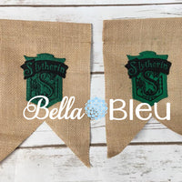 Inspired set of Harry Potter House Names Filled and Applique Machine Embroidery design