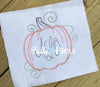 Beautiful Bean Stitch Fall Pumpkin Bean stitch monogram frame