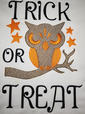 Owl Trick or Treat Sketchy Halloween