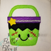 Frankenstein Halloween Bean Stitch Bucket