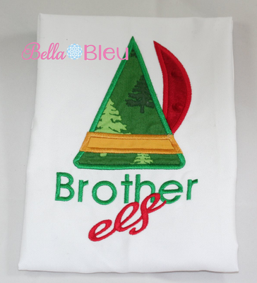 Brother Elf Christmas Machine Applique Embroidery Design