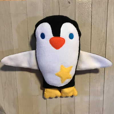 ITH Penguin Snuggle Lovey Embroidery design