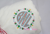 Beautiful Christmas Holiday Monogram frame machine embroidery design
