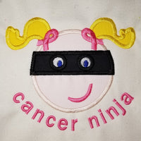 Girl Cancer Ninja Applique