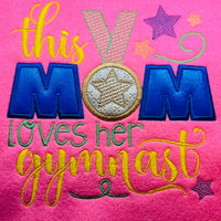 This Mom Loves her gymnast Applique