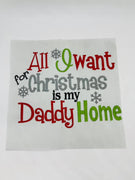 All I want for Christmas is my Daddy home