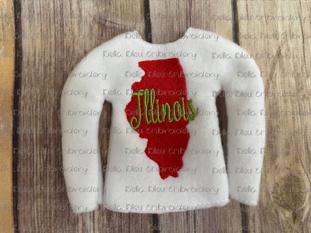 ITH Illinois Elf Shirt Sweater State