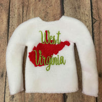 ITH West Virginia Elf Shirt Sweater State