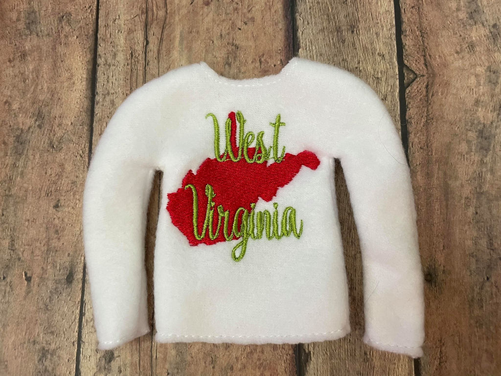 ITH West Virginia Elf Shirt Sweater State